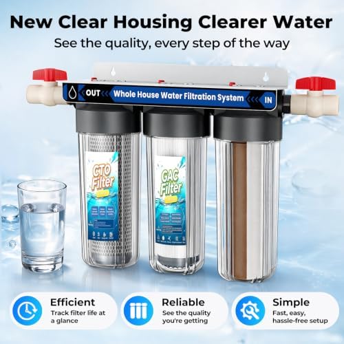 Whole House Water Filter System with 9 Filters, 0.5 Micron, 3-Stage - Image 5