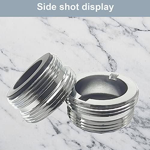 2Pcs Brass Faucet Adapter Kit,Connect Garden Hose,Standard Hose via Diverter,Male & Female Adapter for Sink Faucets - Chrome Finished FJA6 - Image 3