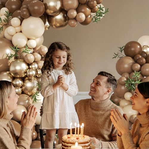 Brown Balloon Arch Kit for Bear Baby Shower Birthday Party Decorations - Image 4