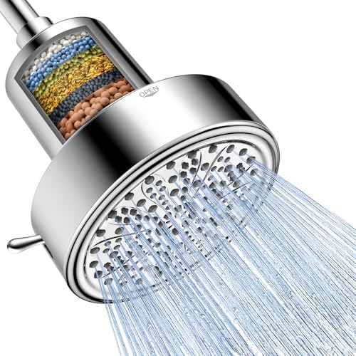FEELSO Filtered Shower Head, High Pressure Shower Head with Filters by FEELSO