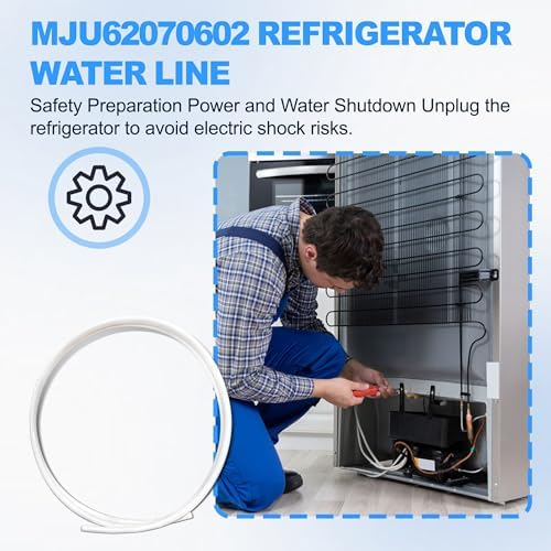 2-Pack MJU62070602 Refrigerator Water Line 6.56 FT - 5/16" Replacement for LG & Kenmore Elite Freezers/Fridges | Compatible with MJU62070601, MJU62070606, 5210JA3004U, 5210JA3029U - Image 6