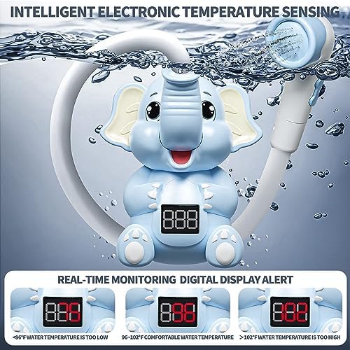 Baby Bath Shower Head with Thermometer and Flexible Hose (Style 2) - Image 6