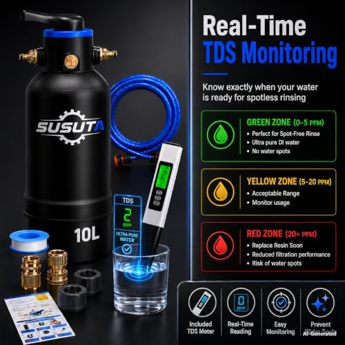 Spotless Water System for Car Wash, Pre-Filled with 10L DI Resin - Image 5