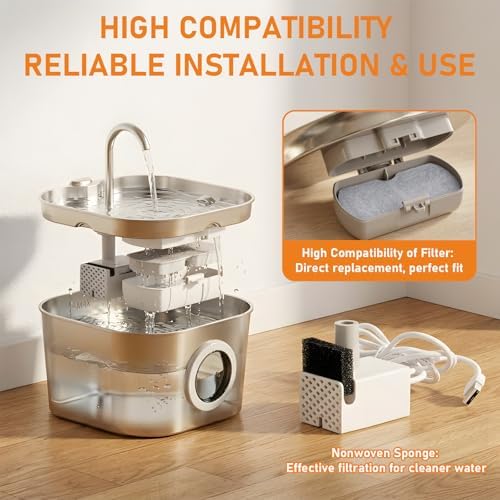 8 Pack Cat Water Fountain Filters Replacement - Image 3