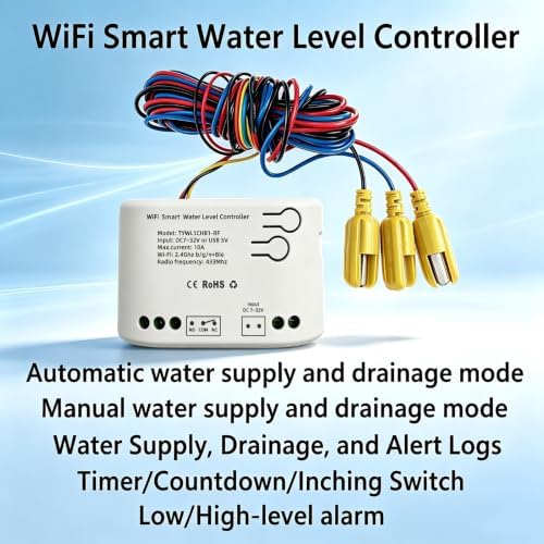 Tuya WiFi Water Level Controller/Monitor/Detector with Auto Fill Drain Mode - Image 2
