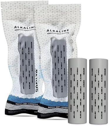 GOFILTR Alkaline Water Infuser (Original 2 Pack) 9.5 pH + Electrolytes for Any Water Bottle/Small Pitcher, 750 Refills / 3 Months, 2 Ionized Mineral Water Infusers by GOFILTR