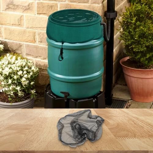 Rain Net Cover With Drawstring, Fine Mesh Lid For Small Diameter Water Buckets, PE Nylon Screen Prevents Leaves Debris And Flies, Black(80cm) - Image 5