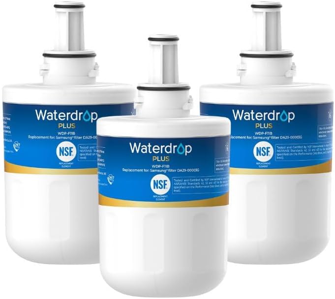 Waterdrop Plus Water Filter Replacement for Samsung® DA29-00003G, 3 Pack by Waterdrop