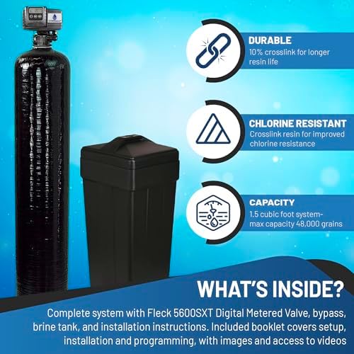 AFWFilters Fleck 5600 SXT Digital Water Softener with 10% Crosslink Resin - Image 5