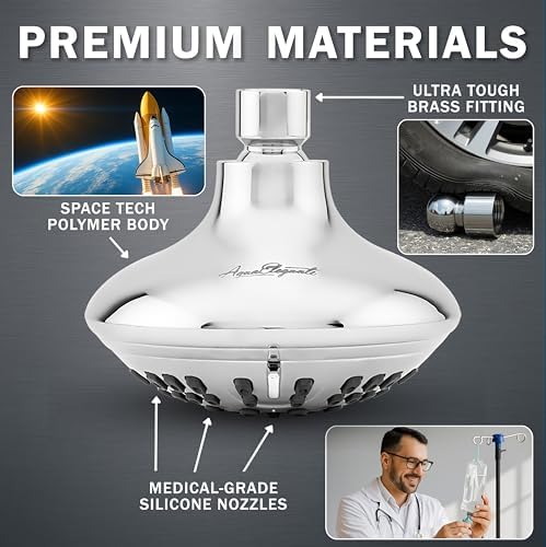 Aqua Elegante 6 Function Luxury Shower Head - 2.5 GPM - Polished Chrome - Image 4