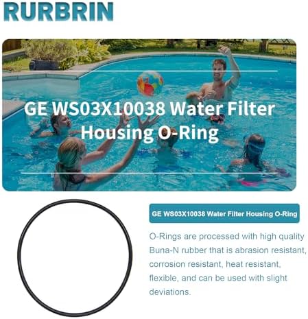 GE WS03X10038 O-Ring Replace for KWGE25RG, Compatible with GXWH01C, CXWH08C, GXWH04F, GXWH20F, GXWH20S, GXRM10 & GX1S01R 2.5 Inch Water Filter (4/Packs) - Image 2