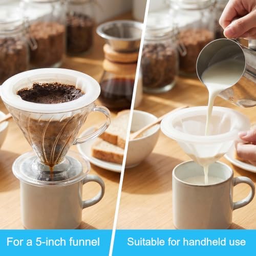 SHENLIU 2 Pack Ultra Fine Mesh Strainer, 200 & 400 Mesh Plastic Strainers - Image 2