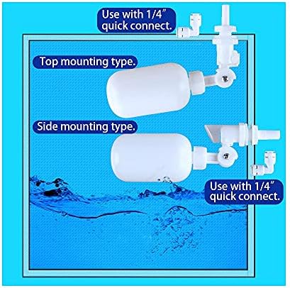 ESHIONG NSF Certified 1/4" O.D. Push to Connect Fittings for RO (Reverse Osmosis) Water Filter（with water float ball valve）19 pcs+30 feet 1/4" Water tubing. - Image 3