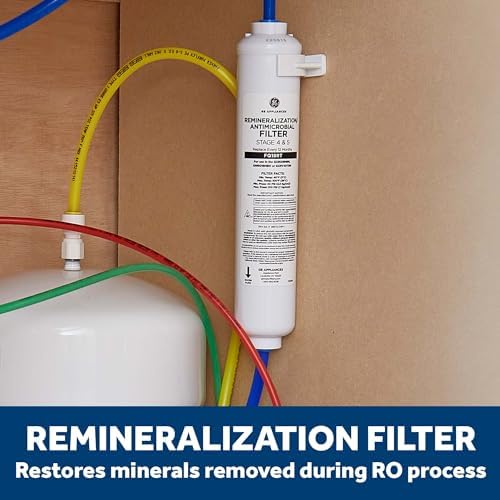 GE 5-Stage Reverse Osmosis Under Sink Water Filtration System with Faucet, Reduces 95+ Impurities including Lead, Chlorine, Arsenic, Filters FQ18PN, FQ18MN, FQ18RT, GXRV40TBN - Image 6
