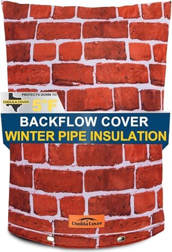 Insulated Backflow Preventer Pouch, 18W x 34H in, Brick Red by CholilaCover