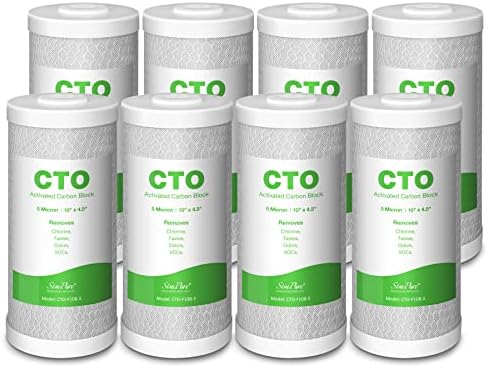 SimPure 5 Micron 10" x 4.5" CTO Carbon Whole House Water Filter Cartridge by SimPure_Water