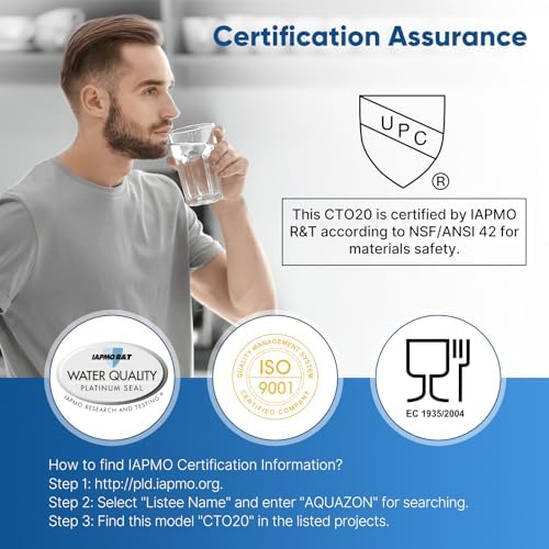 PUREPLUS 5 Micron 20" x 2.5" Whole House CTO Carbon Water Filter 2 PACK - Image 2