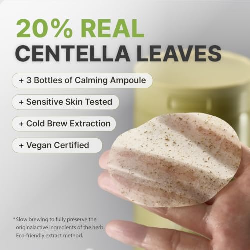 7 Relief Centella Asiatica Korean Ampoule Toner Pad, 60 Pads - Image 6