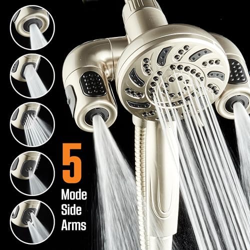 AquaDance High Pressure 156-mode Handheld Shower Head Combo with Hydro Arms - Image 5