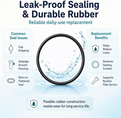 8 Pack WS03X10038 Water Filter Housing O-Ring Gasket for GE GXWH20F - Image 4
