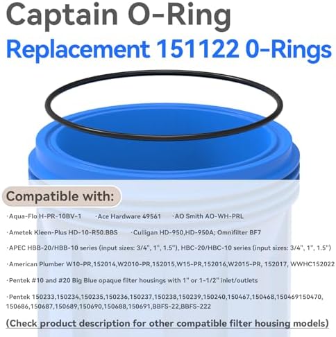 Water Filter O-Ring, 3 Pack for Pentair Pentek Big Blue Water Filters, Whole House Water Filter O-Ring Replacement for 151122 - Image 3