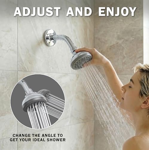 Aqua Elegante Pressure Boosting Shower Head - 2.5 GPM - Polished Chrome - Image 3