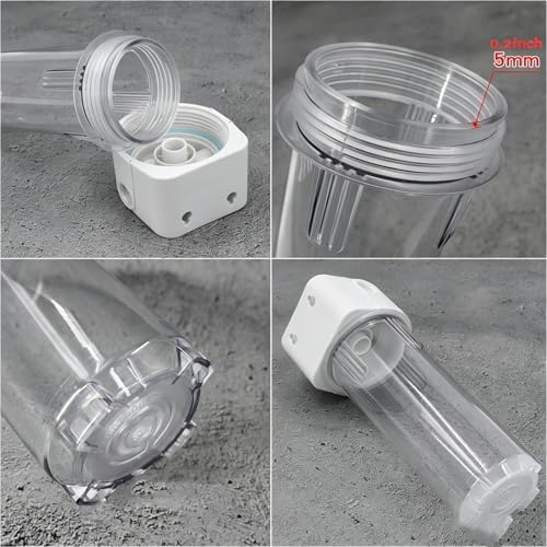 3-Stage Whole House Water Filter System, 3/8" Inlet/Outlet, Includes Accessories, for 10×2.5'' Carbon Filter&Sediment Filter,(Excluding) - Image 4