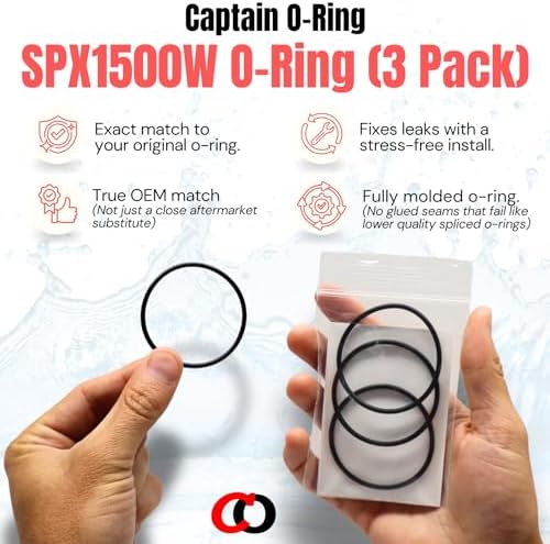 Captain O-Ring – Replacement SPX1500W Strainer Housing O-Rings for Hayward Power-Flo Filter Pump SP1500 SP1580 SP1705 SP1780 etc (3 Pack) - Image 4
