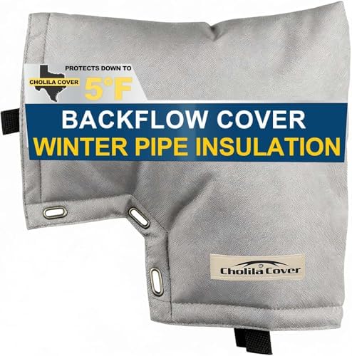 Insulated Backflow Preventer Cover, 13x12 Inch, Gray by CholilaCover