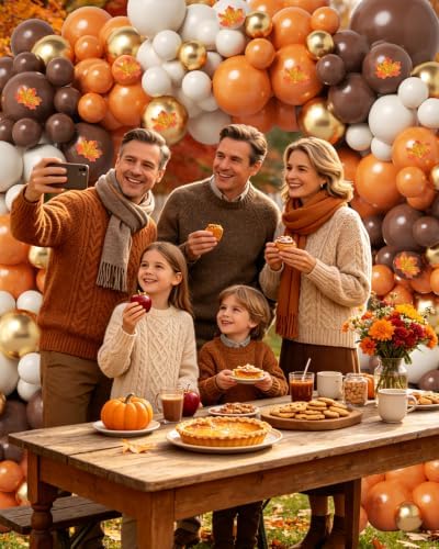 Fall Balloon Arch Kit for Autumn Thanksgiving Party Decorations Brown - Image 5