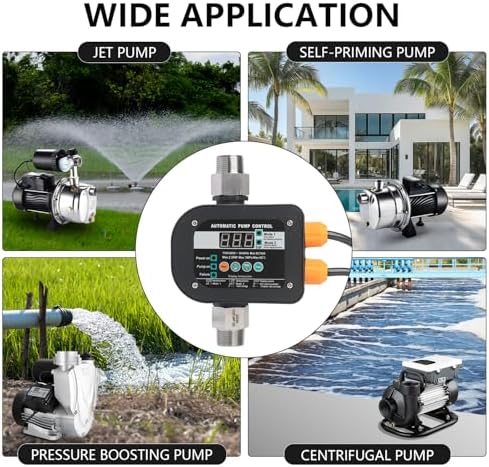 WiseWater Smart Pump Controller,110V-240V,1" NPT Adapters,Digital Display - Image 6