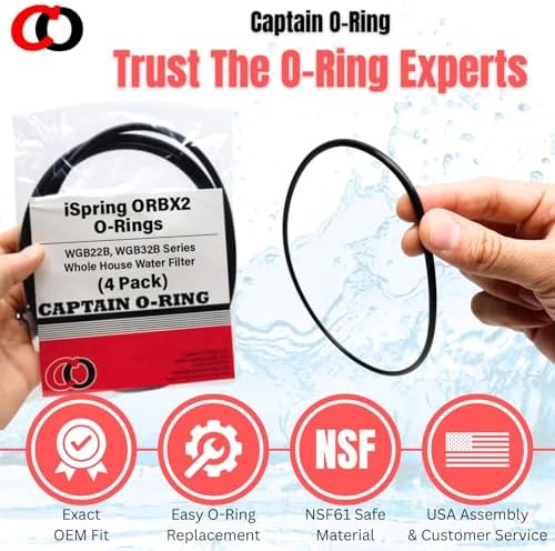 Captain O-Ring – Replacement ORBX2 O-Rings for iSpring WGB22B, WGB32B Series Whole House Water Filter (4 Pack) - Image 6