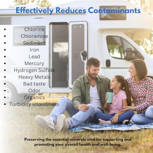 RV Water Filter & Hose Protector, Inline Water Filter Reduces Bad Taste, Odor, Chlorine & Sediment, Ideal for RVs, Campers, Travel Trailers, Boats, American Owned Company - Image 3