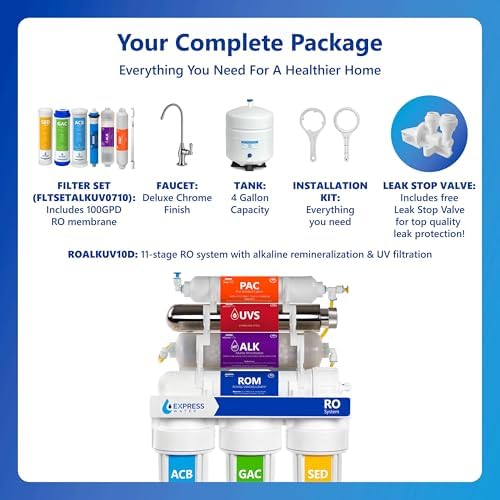 Express Water ROALKUV10D, 11-Stage RO Water Filter System, Alkaline & UV - Image 6