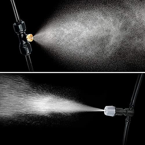 Bonviee 100FT Misters for Outside Patio, 28 Nozzles, 3/4 Inch Brass Adapter - Image 7