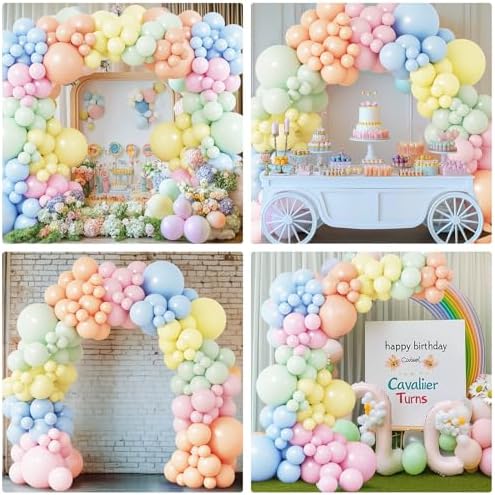 APLANET Pastel Balloons Different Sizes 18 12 10 5 Inch, Latex Party Balloons for Easter Themed Birthday Wedding Baby Shower Party, Grad Anniversary Supplies, Arch Kit Decoration, 150pcs - Image 7