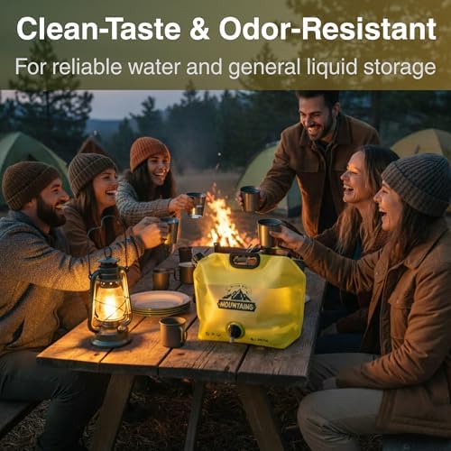 Camping Water Container 2.1 Gallon Collapsible Water Jug with Spout - Reusable Plastic Flasks, Foldable Empty Gallon Jug for Water Storage, Water Bag for Outdoor Hiking Emergency Prep -1 Pack - Image 4