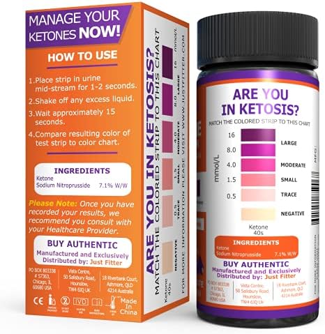 Just Fitter Ketone Test Strips - Accurate Keto Test Strips for Ketosis Testing - Instant 15 Second Results for Ketogenic Diet - Image 4