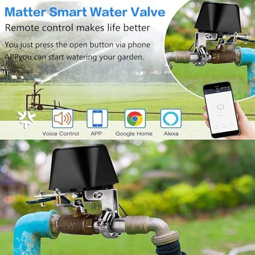 UseeLink Matter Water Valve, Smart Water Shut Off Valve, Automatic Valve Controller Timer,Compatible with Alexa,Apple Home, 1 Pack - Image 5