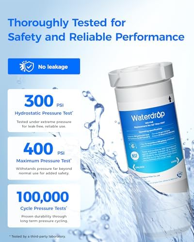 Waterdrop XWF Water Filter Replacement for GE® WR17X30702, 4 Pack, No chip - Image 6