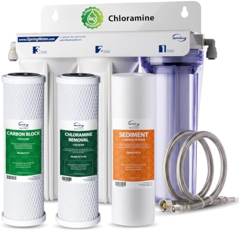 iSpring US31KF-NC 3-Stage Chloramine Removal Under-Sink Water Filter System by iSpring