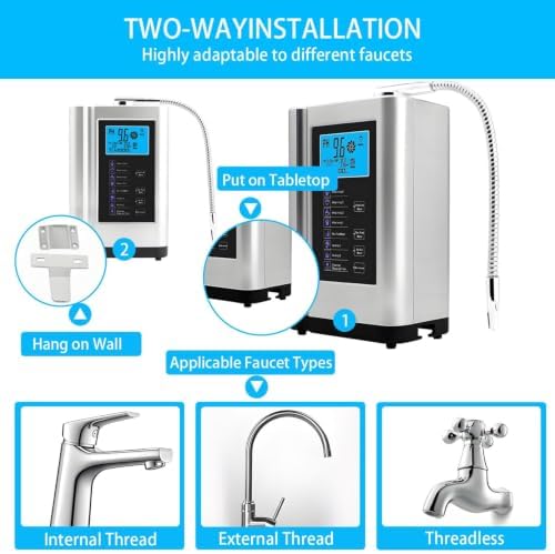 Water Ionizer & Purifier with 7 Settings, 600mV ORP, Auto-Cleaning - Image 5