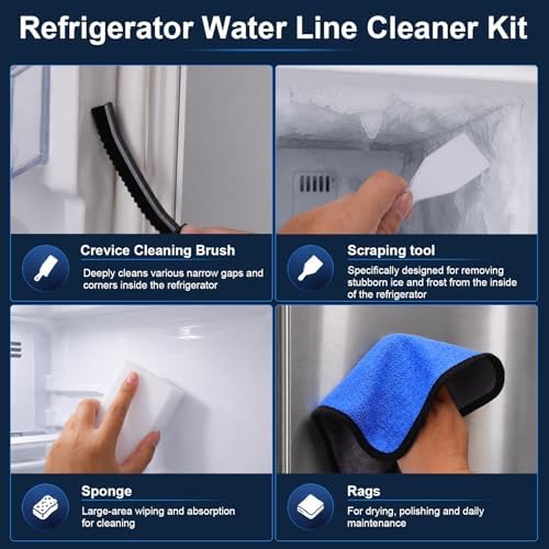 XANGNIER Refrigerator Water Line Cleaning Brush Kit,10 Pcs - Image 6