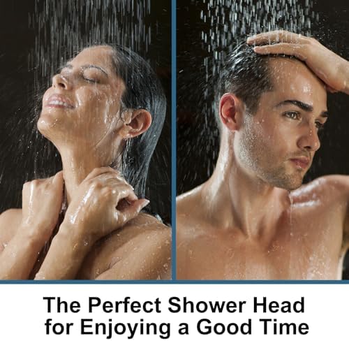 OFFO Shower Head, High Pressure Shower Head with Pause Mode, 9 Mode Fixed Showerheads for Strong Water Flow & Relaxing Shower Experience, Matte Black - Image 7