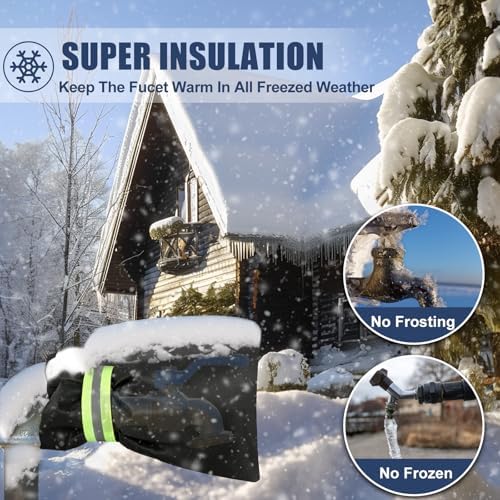 2 Pack Outdoor Faucet Covers for Winter Freeze Protection - Image 2