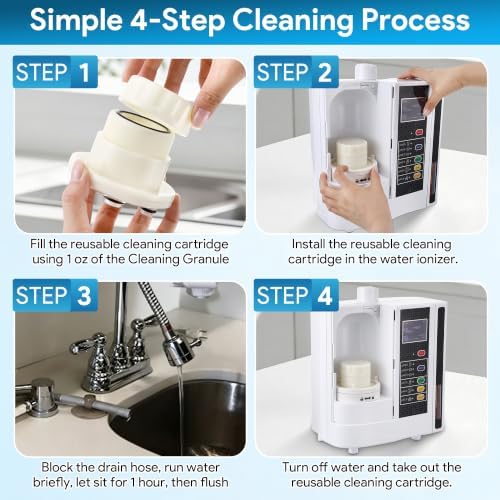 Premium Water Filter Replacement and Cleaning Cartridge Combo, Compatible with HG-N Water Ionizer, Compatible with Enagic Kangen LeveLuk SD501, JrIV, KANGEN 8(Not Original Type Before 2010) - Image 7