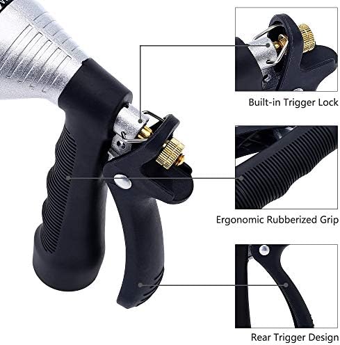 GREEN MOUNT Water Hose Nozzle Spray Nozzle, Metal Garden Hose Nozzle with Adjustable Spray Patterns, Perfect for Watering Plants, Washing Cars and Showering Pets - Image 5