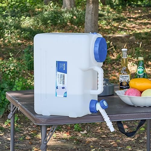 REDCAMP 3.9 Gallon/15L Portable Water Container with Spigot, White 2 Pack - Image 2
