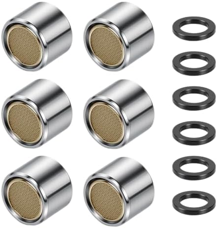 6Pcs Faucet Aerator, 55/64 Inch 22mm Female Thread Sink Aerator Replacement by Unknown