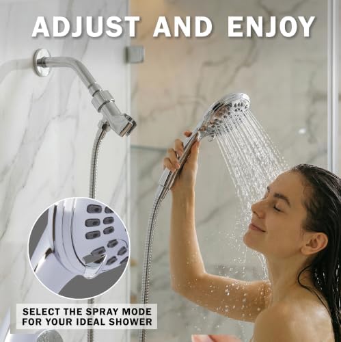 Aqua Elegante Luxury Handheld Shower Kit - 2.5 GPM - Polished Chrome - Image 3